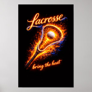 Poster Cartaz de Lacrosse Ardente – Arte para Parede “Tra