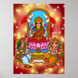 Poster Cartaz de Lakshmi Ganesh