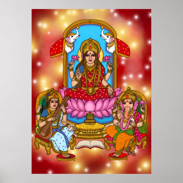 Poster Cartaz de Lakshmi Ganesh (Frente)