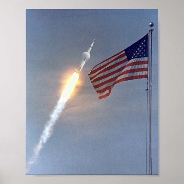Pôster Cartaz de Lançamento do Apollo 11 (Frente)