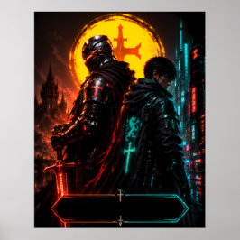 Poster Cartaz de Legado do Pai Cyberpunk