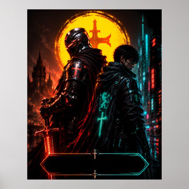 Poster Cartaz de Legado do Pai Cyberpunk (Frente)