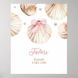 Poster Cartaz de Lembrancinhas de Chá de Bebê Menina com 