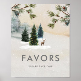 Poster Cartaz de Lembrancinhas para Chá de Noiva na Flore