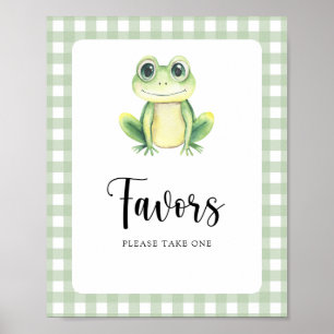 Poster Cartaz de Lembrancinhas para Chás de Bebê do Sapo