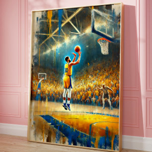 Poster Cartaz de Lenda do Basquete – Esportes Inspiradore