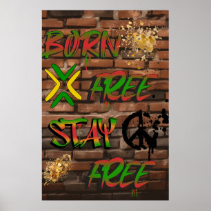 Poster Cartaz de Liberdade e Igualdade: Líderes Afrocentr
