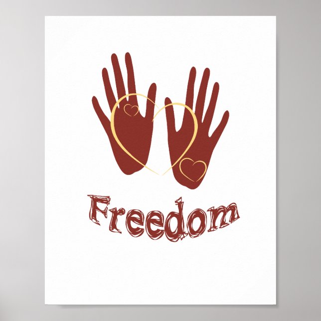 Poster Cartaz de Liberdade (tamanho de moldura padrão) (Frente)