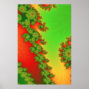 Poster Cartaz de Linhas de Natal