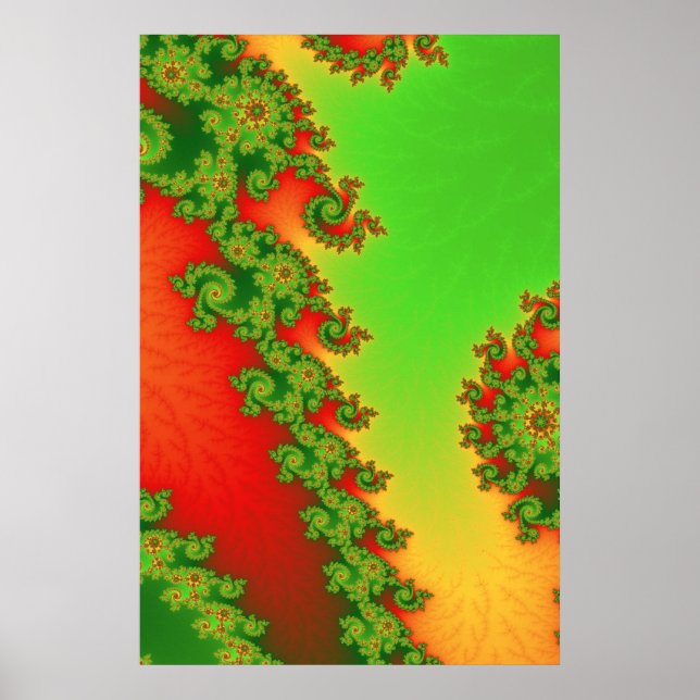Poster Cartaz de Linhas de Natal (Frente)