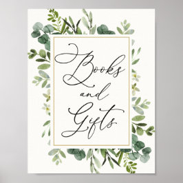 Poster Cartaz de Livros e Presentes Eucalipto