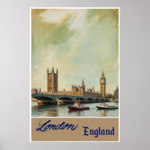 Poster Cartaz de Londres, Inglaterra