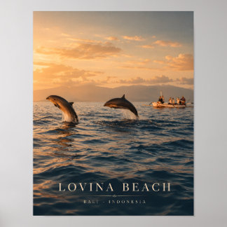 Poster Cartaz de Luxo da Praia de Lovina em Bali
