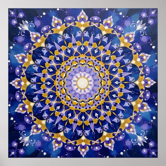 Poster Cartaz de Mandala Celestial (Frente)