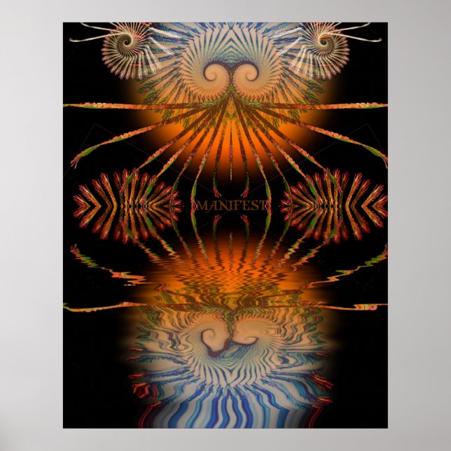 Poster Cartaz de Manifesto Fractal (Frente)