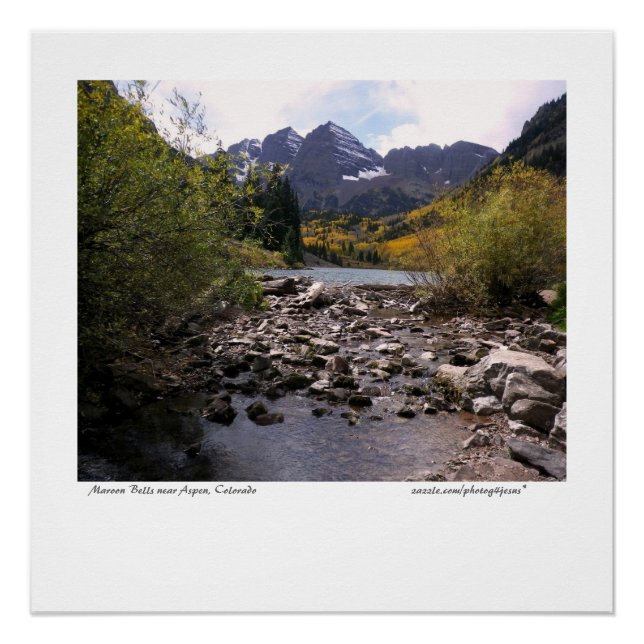 Pôster Cartaz de Maroon Bells (Frente)