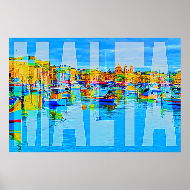 Poster cartaz de Marsaxlokk Malta (Frente)