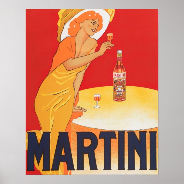Poster cartaz de martini (Frente)