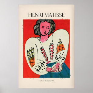 Poster Cartaz de Matisse - La Blouse Roumaine940 Arte Fam