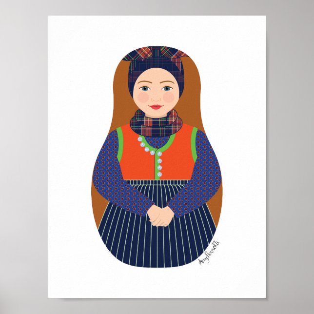 Poster Cartaz de Matryoshka de Dane, Rømø (Frente)