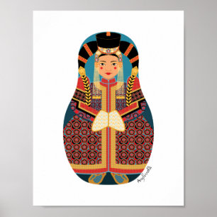 Poster Cartaz de Matryoshka Mongol
