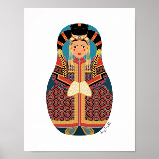 Poster Cartaz de Matryoshka Mongol (Frente)