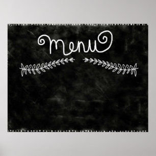 Poster Cartaz de Menu