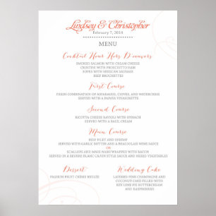 Pôster Cartaz de Menu de Lindsey