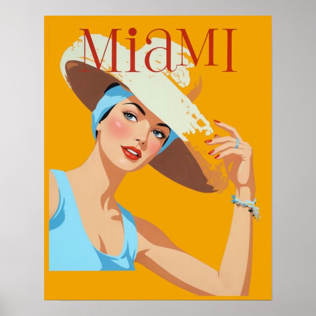 Poster Cartaz de Miami  (Frente)