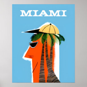 Poster Cartaz de Miami Flórida
