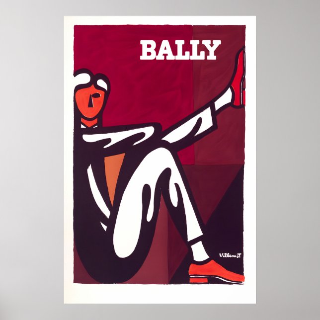 Poster Cartaz de Moda Bally Shoes (Frente)
