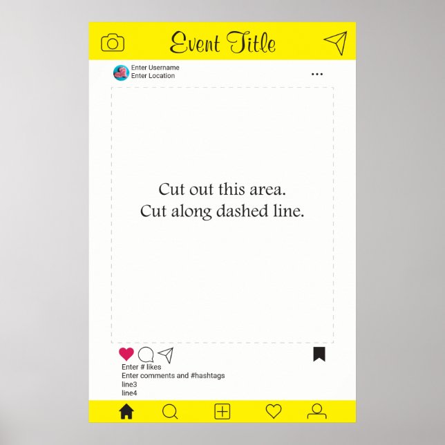 Pôster Cartaz de Moldura de Adereços para Fotografia Desi (Frente)