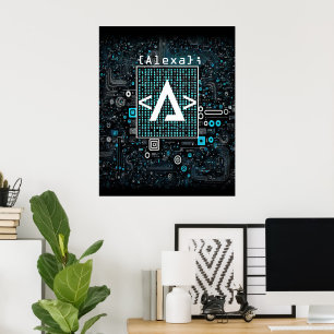 Poster Cartaz de Monograma de Ai - Tecnologia - Codificaç