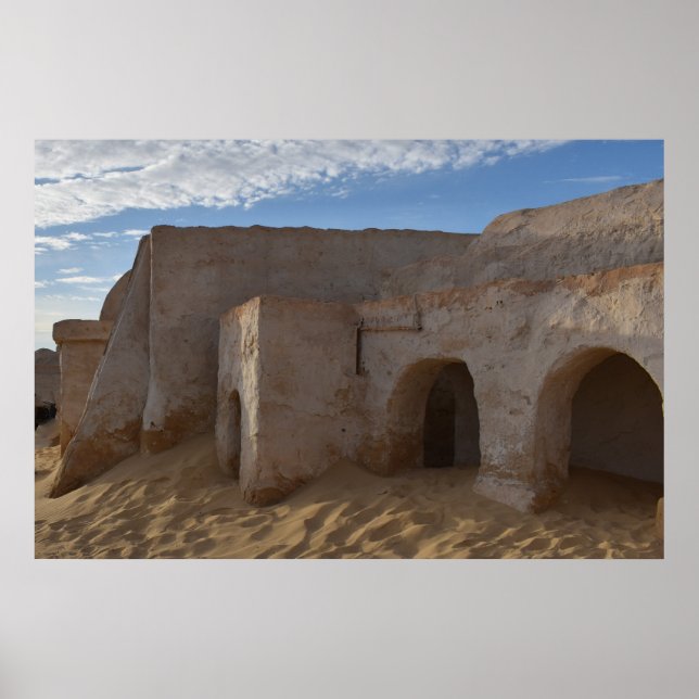 Poster Cartaz de Mos Espa no planeta Tatooine (Frente)