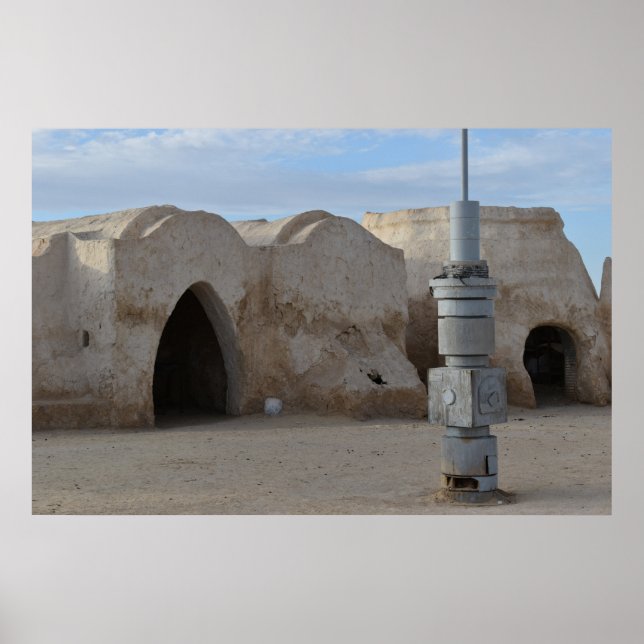 Poster Cartaz de Mos Espa no planeta Tatooine (Frente)