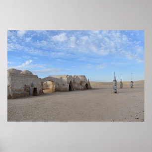 Poster Cartaz de Mos Espa no planeta Tatooine