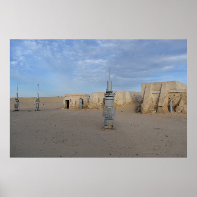 Poster Cartaz de Mos Espa no planeta Tatooine (Frente)