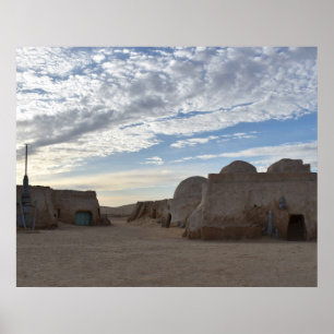 Poster Cartaz de Mos Espa no planeta Tatooine