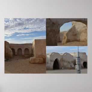 Poster Cartaz de Mos Espa no planeta Tatooine