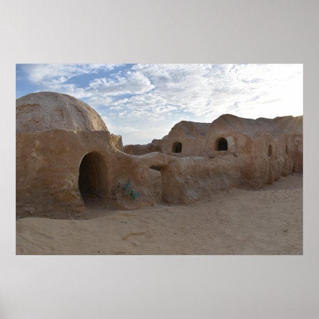 Poster Cartaz de Mos Espa no planeta Tatooine (Frente)