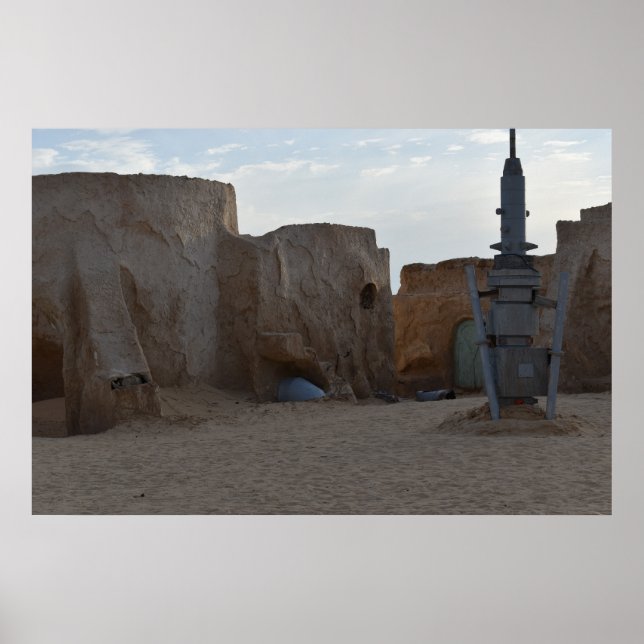 Poster Cartaz de Mos Espa no planeta Tatooine (Frente)