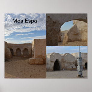 Poster Cartaz de Mos Espa no planeta Tatooine