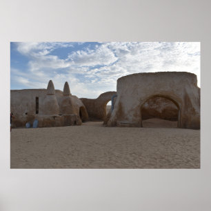 Poster Cartaz de Mos Espa no planeta Tatooine