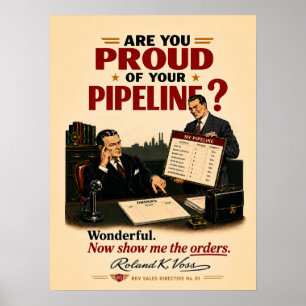Poster Cartaz de Motivação de Funil de Vendas Roland K.