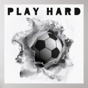 Poster Cartaz de Motivação de Futebol