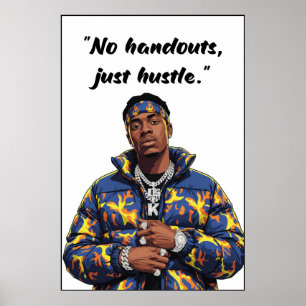 Poster Cartaz de Motivação de Rua - Sem Presentes, Só Esf