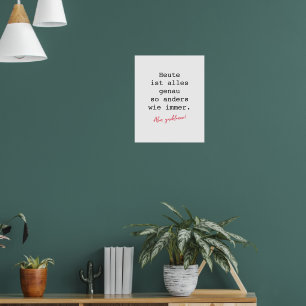 Poster Cartaz de Motivação Máquina de Escrever