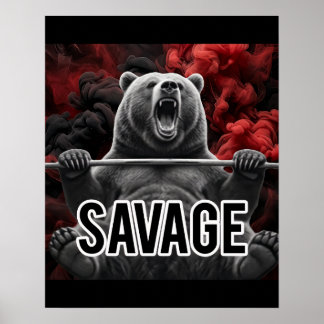 Poster Cartaz de Motivação para Academia de Supino de Urs