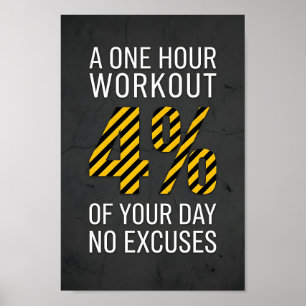 Poster Cartaz de Motivação para Academia de Treino