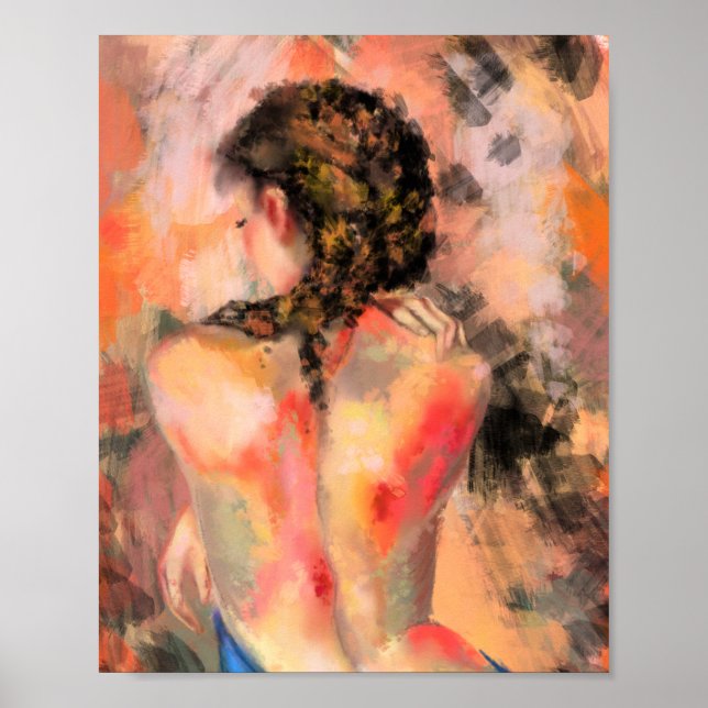 Poster Cartaz de Mulher Arte Corpo (Frente)